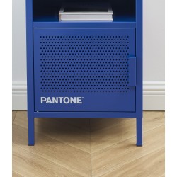 Table de chevet PANTONE métal bleu électrique 40cm