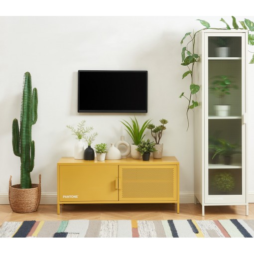 Meuble TV PANTONE jaune moutarde