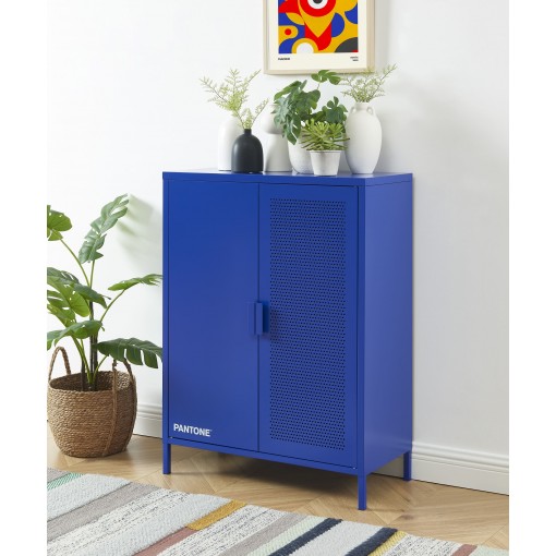 Buffet PANTONE métal bleu électrique h100cm