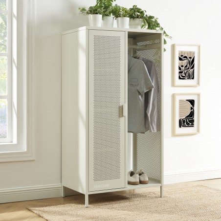 Vestiaire PANTONE métal beige sable avec penderie h145cm