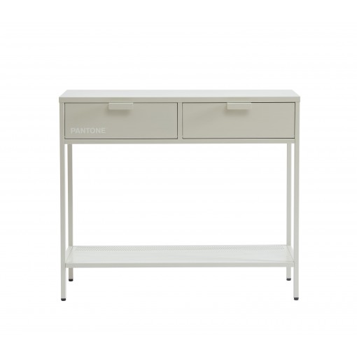 Console PANTONE métal beige sable 100cm