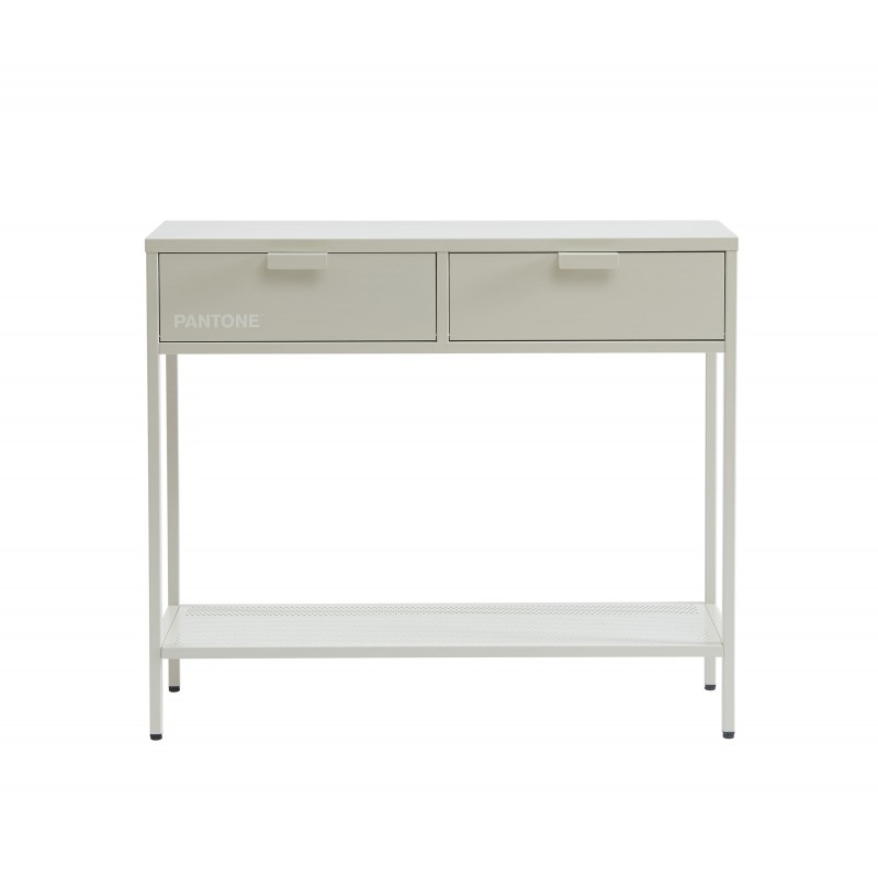 Console PANTONE métal beige sable 100cm