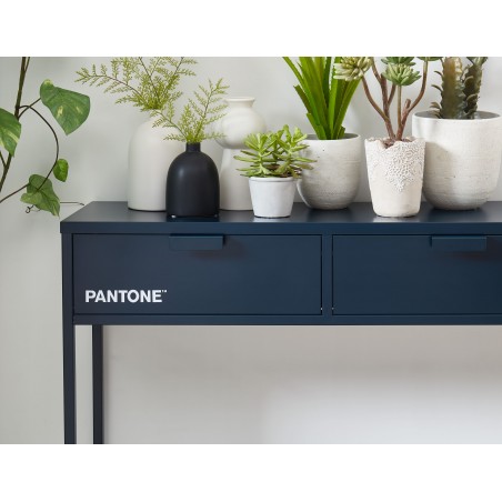 Console PANTONE métal bleu nuit 100cm