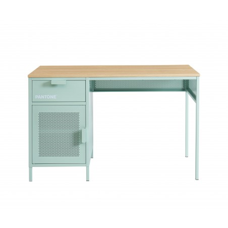 Bureau PANTONE métal vert menthe 120cm