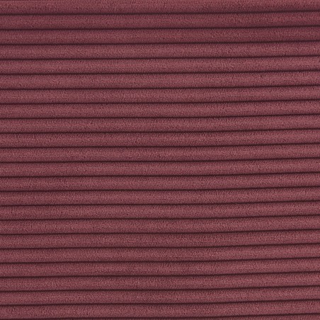 Lit coffre KORALL velours cotelé bordeaux 160x200 sommier inclus