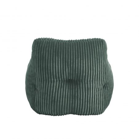 Pouf LUFFY velours côtelé vert