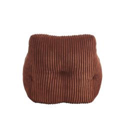 Pouf LUFFY velours côtelé terracotta