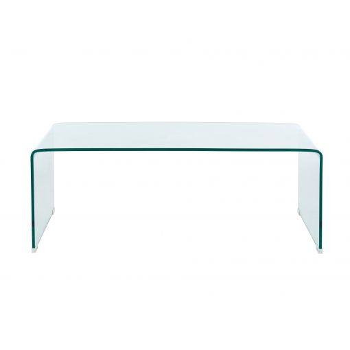 Table basse GINZA verre trempé transparent 120cm