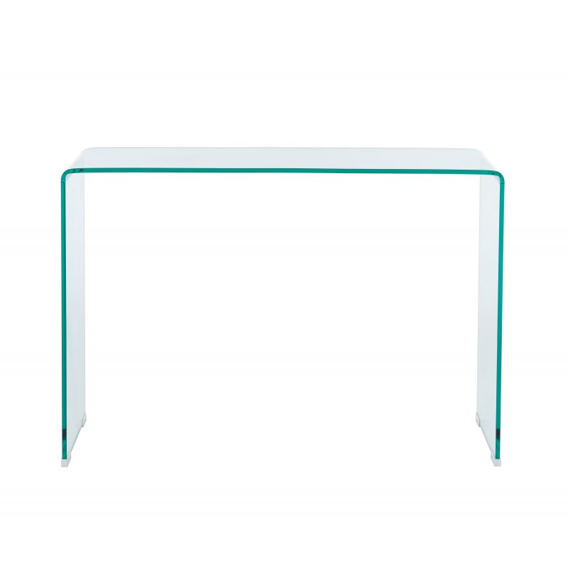 Console GINZA verre trempé transparent 110cm