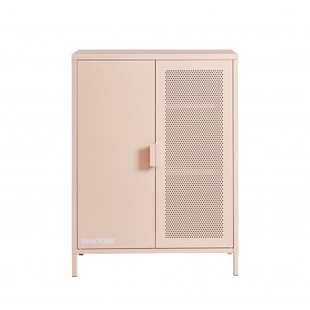 Buffet PANTONE métal rose blush h100cm