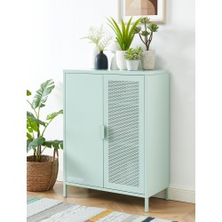 Buffet PANTONE métal vert menthe h100cm