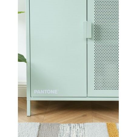 Buffet PANTONE métal vert menthe h100cm