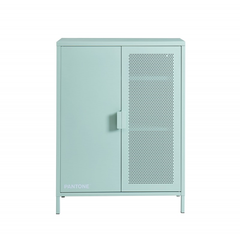 Buffet PANTONE métal vert menthe h100cm