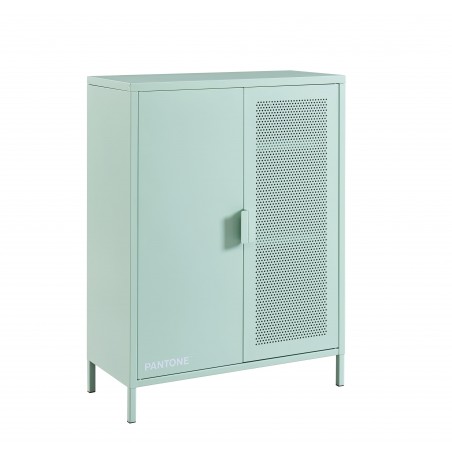 Buffet PANTONE métal vert menthe h100cm