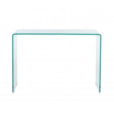 Console GINZA verre trempé transparent 110cm