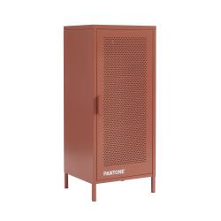 Caisson de bureau PANTONE métal terracotta h105cm