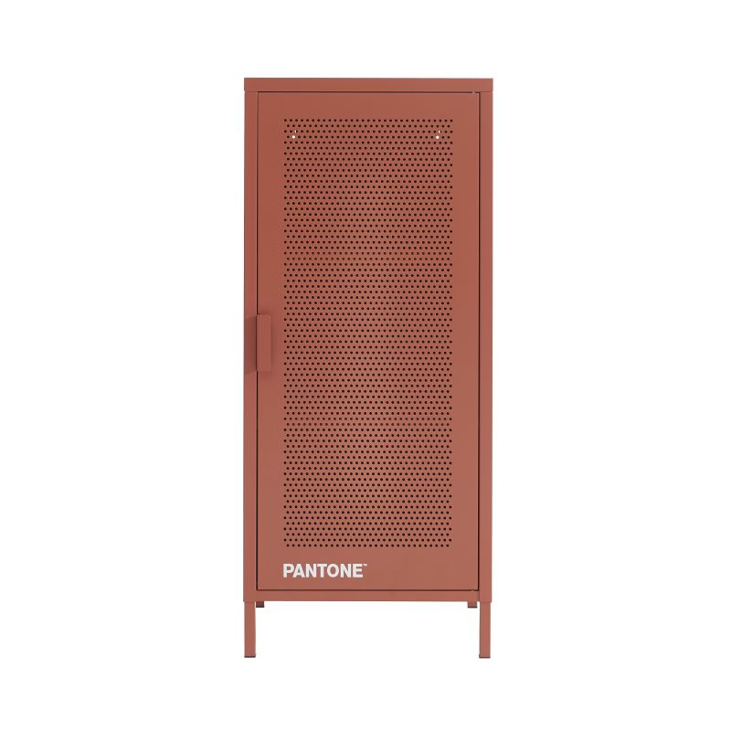 Caisson de bureau PANTONE métal terracotta h105cm