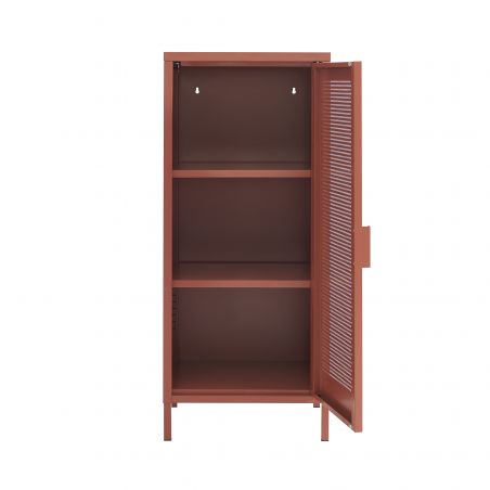 Caisson de bureau PANTONE métal terracotta h105cm