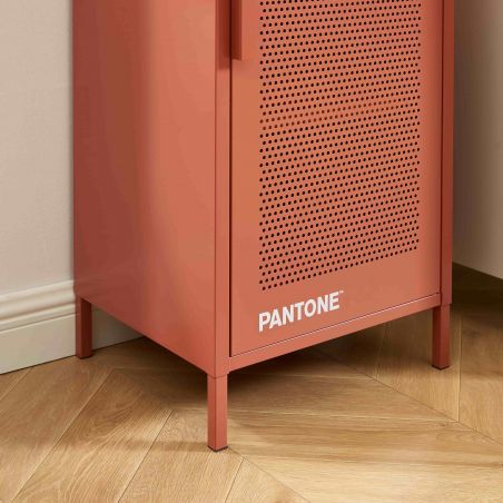 Caisson de bureau PANTONE métal terracotta h105cm