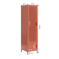 Vestiaire PANTONE métal terracotta h180cm