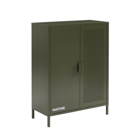 Buffet PANTONE métal vert olive h100cm