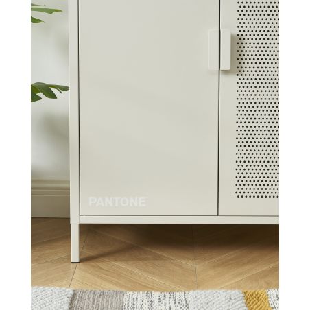 Buffet PANTONE métal beige sable h100cm