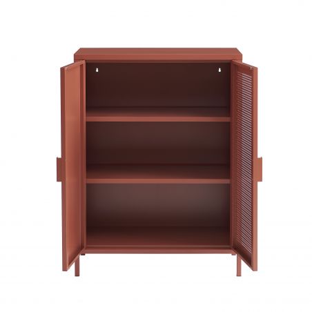 Buffet PANTONE métal terracotta h100cm