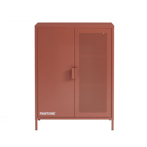 Buffet PANTONE métal terracotta h100cm