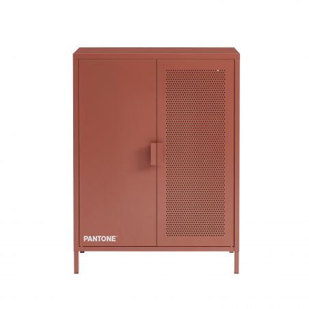 Buffet PANTONE métal terracotta h100cm