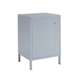 Table de chevet PANTONE métal gris bleu 40cm