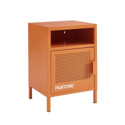 Table de chevet PANTONE métal orange 40cm