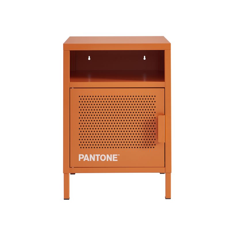 Table de chevet PANTONE métal orange 40cm