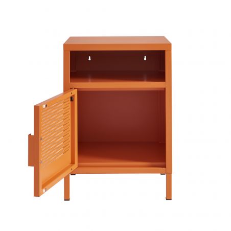 Table de chevet PANTONE métal orange 40cm