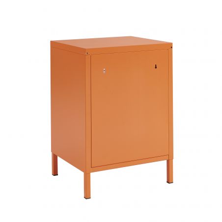 Table de chevet PANTONE métal orange 40cm