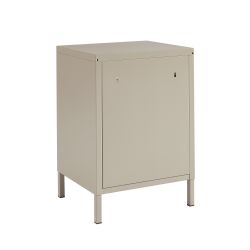 Table de chevet PANTONE métal taupe 40cm