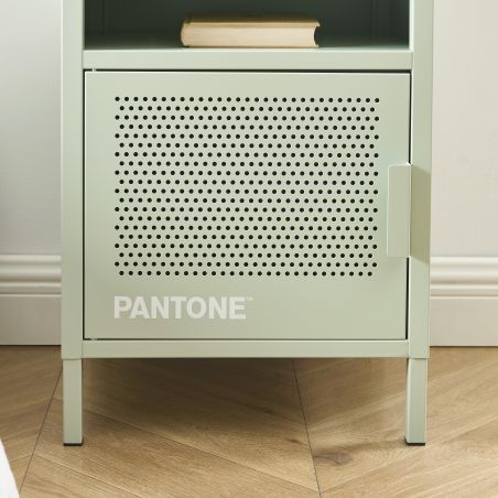 Table de chevet PANTONE métal vert amande 40cm