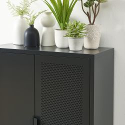 Buffet PANTONE métal gris anthracite h100cm