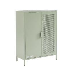 Buffet PANTONE métal vert amande h100cm