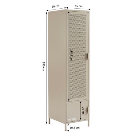 Vestiaire PANTONE métal taupe h180cm