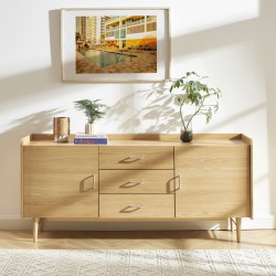 Buffet TWIGGY placage chêne 180cm