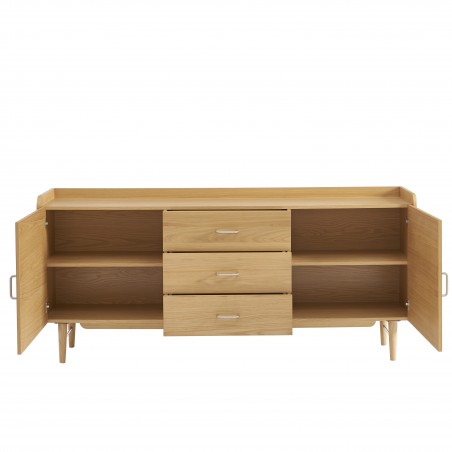 Buffet TWIGGY placage chêne 180cm