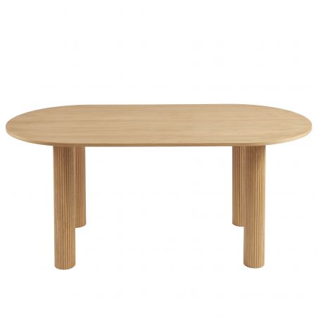 Table de séjour PENELOPE placage chêne 180cm