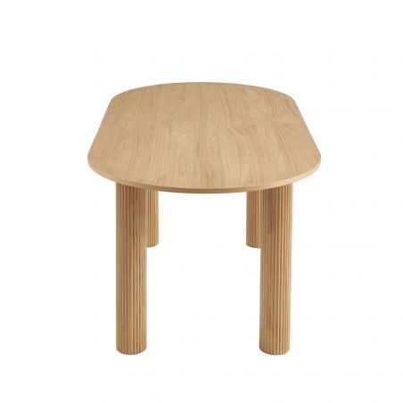 Table de séjour PENELOPE placage chêne 180cm