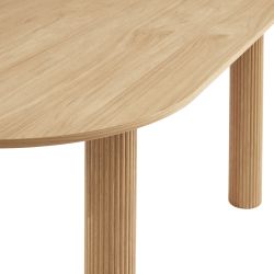 Table de séjour PENELOPE placage chêne 180cm