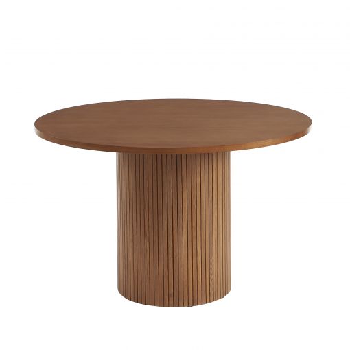 Table à manger ERNEST placage frêne foncé 120cm