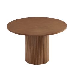 Table à manger ERNEST placage frêne foncé 120cm