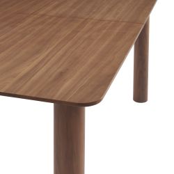 Table à manger PILAR placage noyer extensible 180-240cm