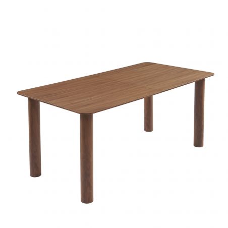 Table à manger PILAR placage noyer extensible 180-240cm