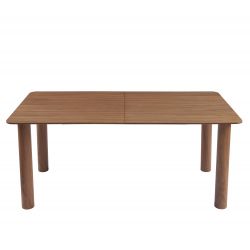 Table à manger PILAR placage noyer extensible 180-240cm