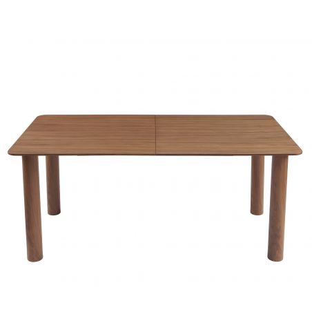 Table à manger PILAR placage noyer extensible 180-240cm